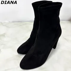 【美品】ダイアナ DIANA ショートブーツ ハイヒール スエード 24 1/2 (24.5cm相当)