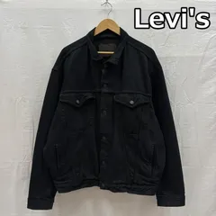 リーバイス 後染め ブラック トラッカー デニム ジャケット メンズ - ISItems【USED】【古着】【中古】50157333