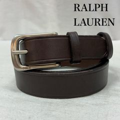 POLO RALPH LAUREN 真鍮POLOバックル レザーベルト34 - メルカリ