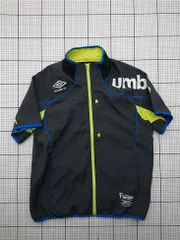 ◇ ⊂ アンブロ umbro UCS4346 ファナティック 半袖ジャケット ブラック系 メンズ M E  【1604140006855】