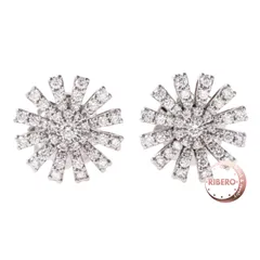 Damiani ダミアーニ マルゲリータ ピアス 20072761 K18WG ダイヤモンド シルバー【中古】のサムネイル