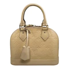 ☆ルイヴィトン ハンドバッグ ショルダーバッグ アルマBB M90064 モノグラム ヴェルニ イエローベージュ LOUIS VUITTON