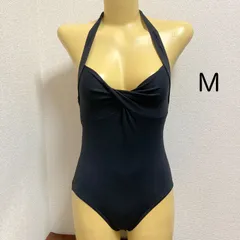 H204BLOCH♪ブラックのホルターネックレディース水着レオタード♪レッスンやトレーニングや撮影用にも♪サイズMのサムネイル
