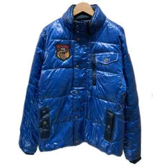 【中古】　AVIREX　ナイロンジャンパー　中綿ジャンパー　アウター　ハイネック　フルジップ　ブランドロゴ　ワッペン　アメカジ　古着　/1587のサムネイル