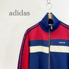 80s 万国旗タグ ユーゴスラビア製 adidas トラック ジャケット ジャージ  M トリコロールカラー  メンズ ファッション _201023