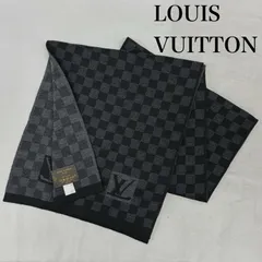 ルイヴィトン LOUIS VUITTON マフラー ダミエグラフィット エシャルプ・プティ ダミエ M74200 ブラック LOUIS VUITTON ルイ・ヴィトン マフラー エシャルプ・プティ ダミエ