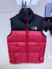 THE NORTH FACE ダウンジャケット M レッド/ブラック - メルカリ