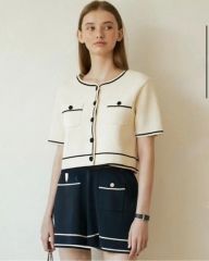 新品未使用＊eimyistoire サインボタンクロシェセットアップ スカート