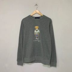 希少・90s】ポロラルフローレン ポロベア スウェット グレー L 紺ブレ