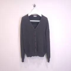 中古・正規品 MONCLER モンクレール ロゴ パッチ ウール ニット カーディガン