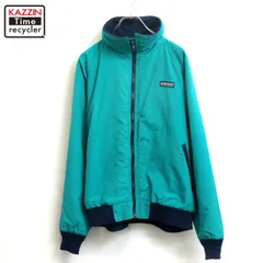 90s USA製 vintage LANDS' END 裏地フリース ナイロンジャケット メンズ 表記XLサイズのサムネイル
