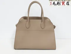 ザロウ THE ROW Soft Margaux 12 ソフト マルゴー 12 W1586 L133 ダークトープ グレインカーフスキンレザー 極上美品 ハンドバッグ バッグのサムネイル