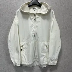 100 FILA フィラ メンズ ハーフジップ フード ウィンドブレーカーのサムネイル
