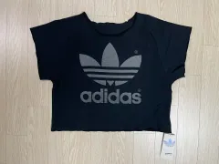 アディダス 90s オールド トレフォイル OG クロップド Tシャツ 5番 ADIDAS