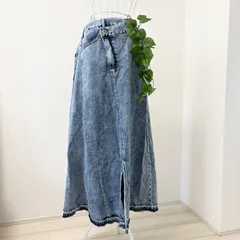 美品✨ studio CLIP L デニムロングスカート リメイク風デザイン