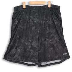 大きいサイズ メンズXL チャンピオン トレーニングショートパンツ ハニカム柄 ブラック グレー Champion ショーツ ハーフパンツ hpc-0159のサムネイル