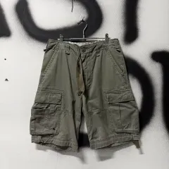 Abercrombie マルチポケット ワイド カーゴ ショーツ パンツ