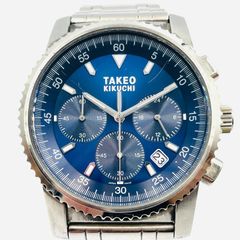 タケオキクチ 腕時計 自動巻 ブラック 稼働品 スカル アップル - メルカリ