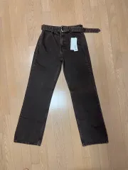 ZARA ザラ ベルト デニム パンツ ブラウン 新品