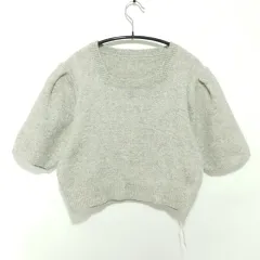 クロップド半袖ニット F_S1126