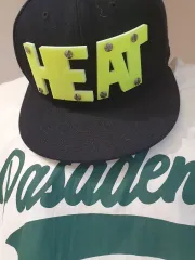 HEAT ブラック ベースボールキャップ ウール 帽子