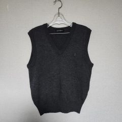 RAF SIMONS グレー Vネック ニットベスト 46 - メルカリ