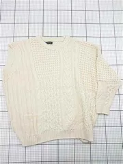 ◇ Θ デイ・クローゼット DAYCLOSET ケーブル編みニットセーター アイボリー系 レディース E  【1604030020220】