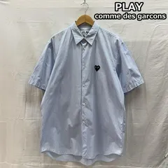 プレイコムデギャルソン AD2019 AZ-B022 ハートロゴ ストライプ柄 ビッグサイズ 半袖 シャツ メンズ XL ISItems【USED】【古着】【中古】50157696のサムネイル