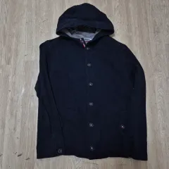 シップス レディース ウール ボタン フードジップアップ XL(105)