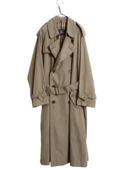 80s 90s 一枚袖 ★ バーバリー プローサム トレンチ コート 42 SHORT L 程 古着 イギリス製 ヴィンテージ 100% コットン ギャバジン ロング