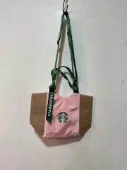 スターバックス ピンク カラー トートバッグ 兼 クロスバッグ