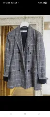 ザラ ZARA チェック ダブル ジャケット