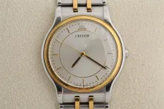 セイコー クレドール 18K GOLD ベゼル クオーツ 時計のサムネイル