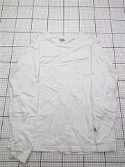 ◇ Θ チャンピオン Champion T1011 ヘビーウェイト長袖Tシャツ ホワイト系 メンズ M E  【1604080002405】