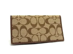 COACH コーチ シグネチャー キャンバス×レザー カードケース マルチケース カード入れ 札入れ レディース メンズ ブラウン系 DK9224