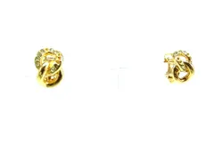 ChristianDior クリスチャンディオール ラインストーン クリップ式 イヤリング アクセサリー レディース ゴールド系 DM5013