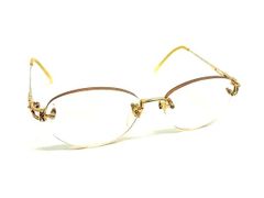 CELINE 12KGF WS 0.16ct Prescription Glasses for Women, Gold Tone, DM7579