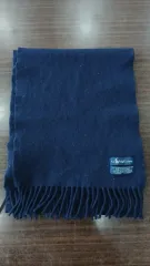 ポロラルフローレン ネイビー ラムウール 100%マフラー ジップあり 使用感あり