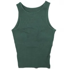 H BEAUTY&YOUTH エイチ ビューティーアンドユース 日本製 COTTON RIB TANK TOP コットンリブタンクトップ 1617-222-5628 Free Dark Green トップス g26097のサムネイル