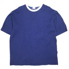 Healthknit ヘルスニット 25SS ATHLETIC RAYON JERSEY RINGER CREWNECK S/S TEE リンガーTシャツ L BLUE/OFF WHITE 半袖 CITYSHOP トップス g26540のサムネイル