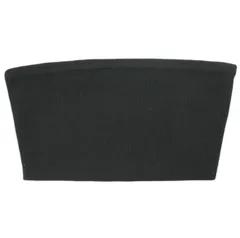 6 ROKU BEAUTY&YOUTH UNITED ARROWS ロク ビューティーアンドユース ユナイテッドアローズ KNIT BARE TOP ニットベアトップ 8618-199-0136 Free BLACK トップス g26099