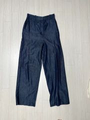 プリーツブリーズ　RAMIE DENIM サルエルパンツ プリーツブリーズ RAMIE DENIM サルエルパンツ - メルカリ