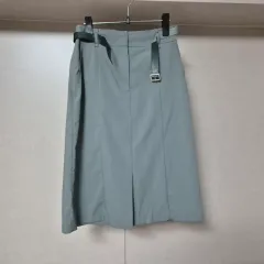 67)オリーブ デ オリーブ ベルト付き ポイント スリット スカート