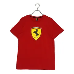 中古 メンズ プーマ PUMA 半袖シャツ  US S 赤 レッド Tシャツ スクーデリア フェラーリ
