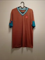 UNIQLO ユニクロ テニス Vネック 半袖 Tシャツ オレンジ large (ラージ)