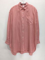 アーバンリサーチドアーズ リネン100% ロングシャツ スモーキーピンク アーバンリサーチドアーズ リネン100% ロングシャツ スモーキーピンク