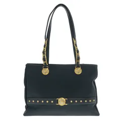 【中古】VERSACE トートバッグ サンバースト ブラック ゴールド シルバー ヴェルサーチェ[10][240010510317]のサムネイル