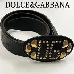DOLCE&GABBANA　ドルチェアンドガッバーナ　D＆G　レザー　スタッズ　ベルト