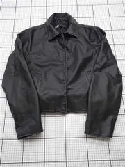 ◇ Θ ザラ ZARA フェイクレザー ジャケット ブラック系 S レディース E  【1604140007746】