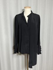 美品☆CHANEL☆チェーン☆ツイード☆シルク☆エアリー☆ブラウス 
